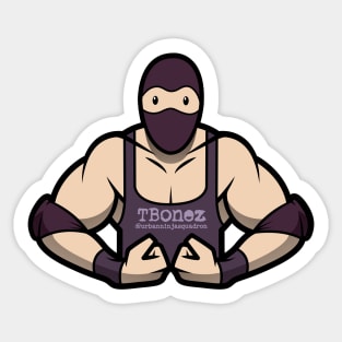 Wrestler Ninja Sticker